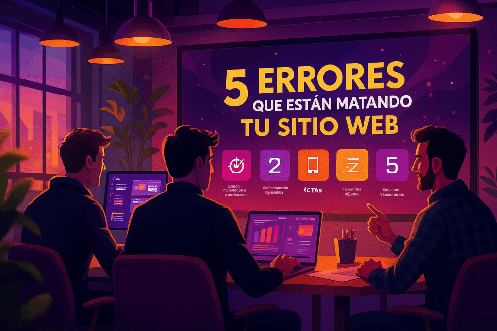 errores comunes en sitios web