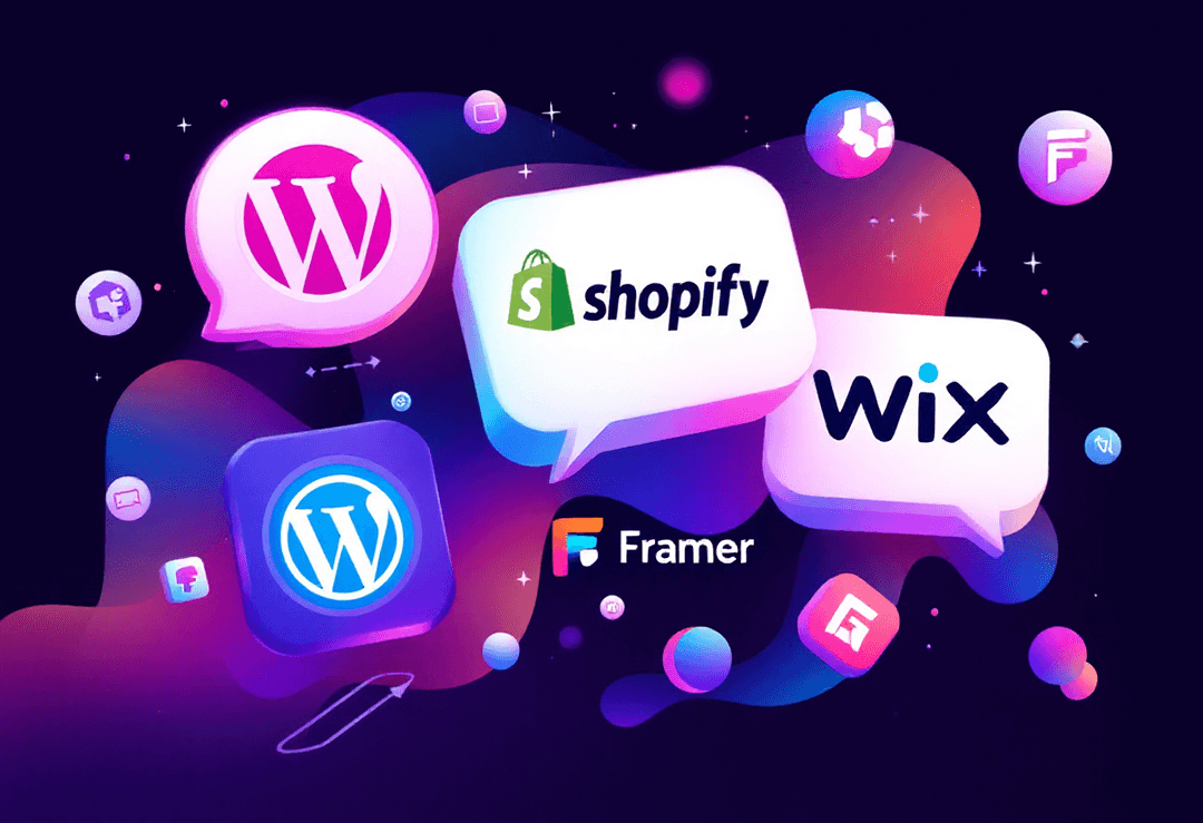 WordPress vs Shopify Wix Framer